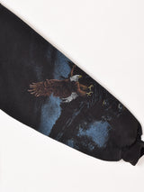 アメリカ製 ヘンリーネック アニマルプリント スウェットシャツ