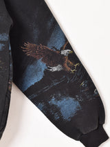 アメリカ製 ヘンリーネック アニマルプリント スウェットシャツ