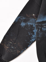 アメリカ製 ヘンリーネック アニマルプリント スウェットシャツ