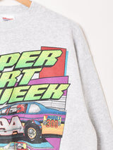 アメリカ製 レーシングプリント スウェットシャツ