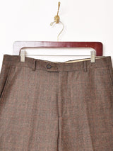 グレンチェック柄 ウールパンツ W34