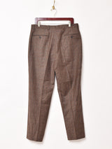 グレンチェック柄 ウールパンツ W34