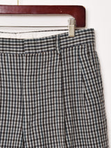 チェック柄 ウールパンツ W33