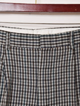 チェック柄 ウールパンツ W33