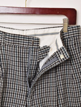 チェック柄 ウールパンツ W33