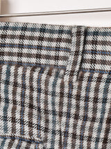 チェック柄 ウールパンツ W33