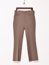 CAMPUS センタープレス入り フレアパンツW32