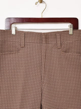 CAMPUS センタープレス入り フレアパンツW32