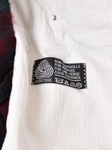 チェック柄 ウールパンツ W31