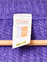 イギリス製 ダブルボタン モヘアカーディガン