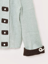 イタリア製 デザイン モヘアカーディガン