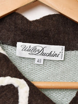 イタリア製 デザイン モヘアカーディガン