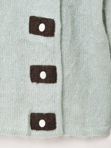 イタリア製 デザイン モヘアカーディガン