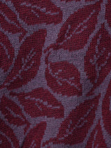 リーフ柄 カーディガン