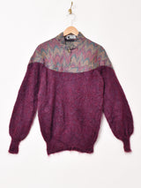カナダ製 タペストリー×モヘア デザインセーター