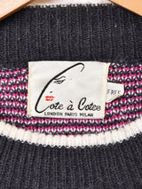 フラワー リボンモチーフ セーター