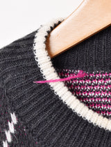 フラワー リボンモチーフ セーター