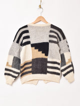 総柄 カーディガン