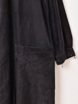 30's〜40's フランス製 ブラックモールスキン ワークブラウス