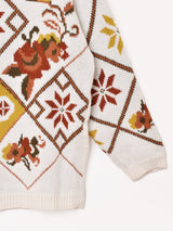 雪結晶モチーフ セーター