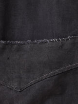 30's〜40's フランス製 ブラックモールスキン ワークブラウス