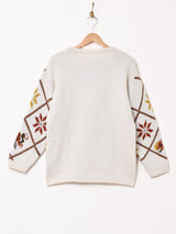 雪結晶モチーフ セーター