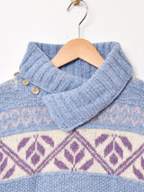 L.L.Bean 総柄 タートルネック セーター