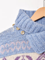 L.L.Bean 総柄 タートルネック セーター