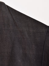 30's〜40's フランス製 ブラックモールスキン ワークブラウス