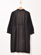 30's〜40's フランス製 ブラックモールスキン ワークブラウス