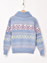 L.L.Bean 総柄 タートルネック セーター