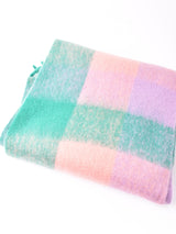 カラフル ブロックチェック マフラー