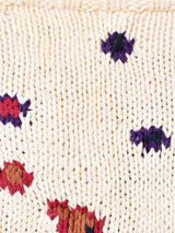 総柄 コットンカーディガン