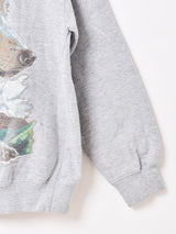 ウルフ プリント スウェットシャツ