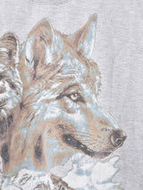 ウルフ プリント スウェットシャツ