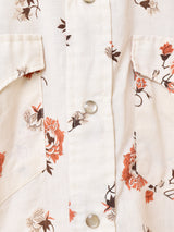 70's H BAR C 花柄 ロングテール ウエスタンシャツ