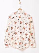 70's H BAR C 花柄 ロングテール ウエスタンシャツ