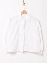 レース タック ホワイトブラウス