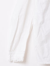 レース タック ホワイトブラウス