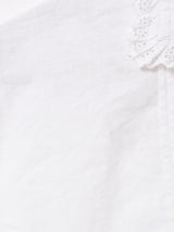 レース タック ホワイトブラウス