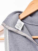 イタリア製 ラメ ボーダー タートルネック ニットワンピース