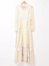 小花柄 レース ドレス