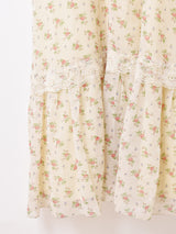 小花柄 レース ドレス