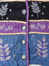 刺繍 デニムベスト