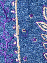 刺繍 デニムベスト