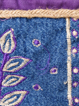 刺繍 デニムベスト