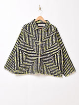 総柄 テープ刺繍 デザインジャケット