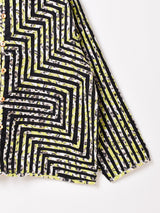 総柄 テープ刺繍 デザインジャケット