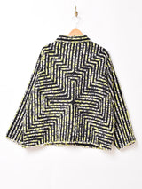 総柄 テープ刺繍 デザインジャケット