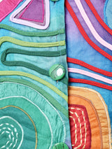 幾何学 刺繍 デザインジャケット